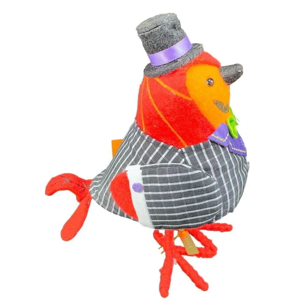 Target Hyde & EEK‎ Featherly Friends Fabric Bird 2024 With Tags Figure Gourdon